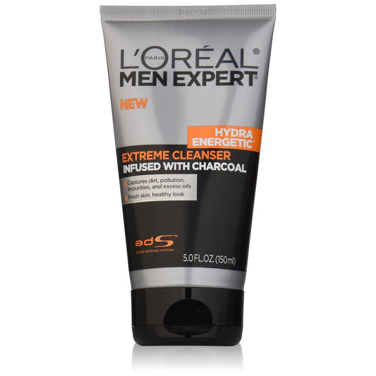 L'Oréal L'Oreal Paris Skincare Men Expert Hydra Energetic Facial Cleanser With Charcoal For Daily Face Washing 5 Fl. Oz Facial Cleansers Pasteur Pharmacy