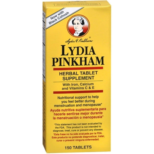 Lydia Pinkham Herbal Supplement Support - 75mg Tablets, 15 Count Vitamins & Supplements Pasteur Pharmacy