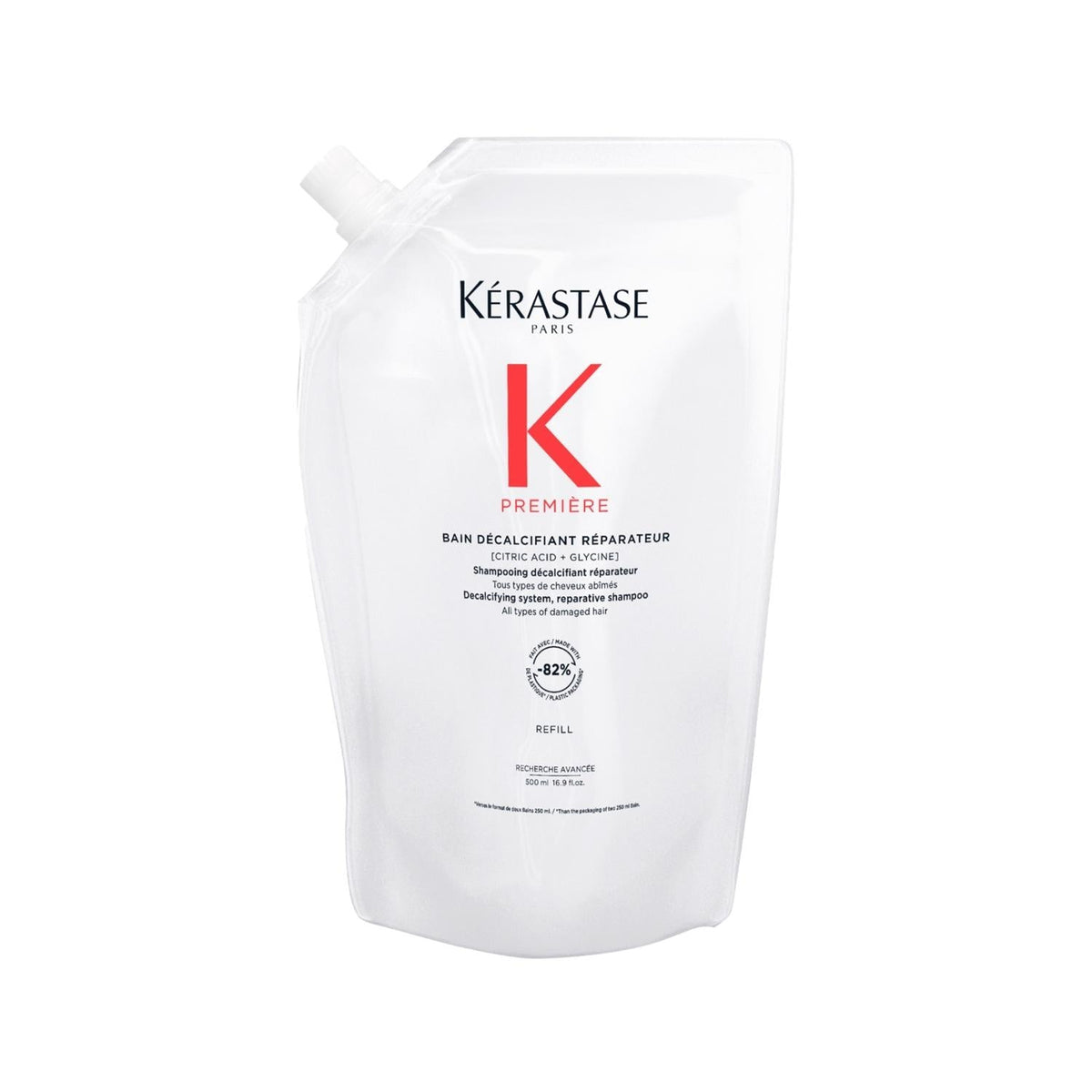 Kerastase Premiere Repairing Shampoo for Damaged Hair - 500ml Refill, Decalcifying & Nourishing