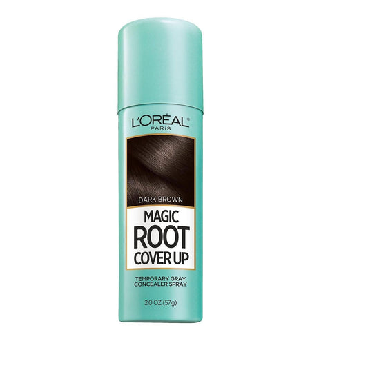 L'Oreal Paris Magic Root Cover Up Temporary Gray Concealer Spray, Dark Brown - 2 oz Hair Care Pasteur Pharmacy