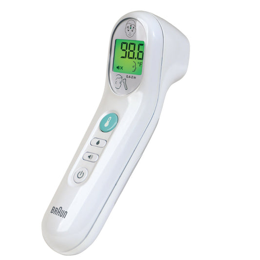 Braun No Touch 3-in-1 Digital Thermometer – Model BNT100US (White) Baby Safety Pasteur Pharmacy