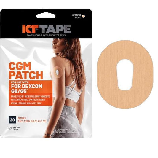 Kt Tape Dexcom G5/G6 Continuous Glucose Monitor Pach 20Ct Denture Adhesives Pasteur Pharmacy