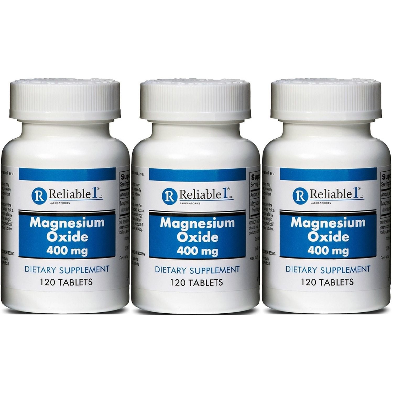 Reliable-1 Laboratories Magnesium Oxide – 400 mg (120 Tablets) Vitamins & Supplements Pasteur Pharmacy