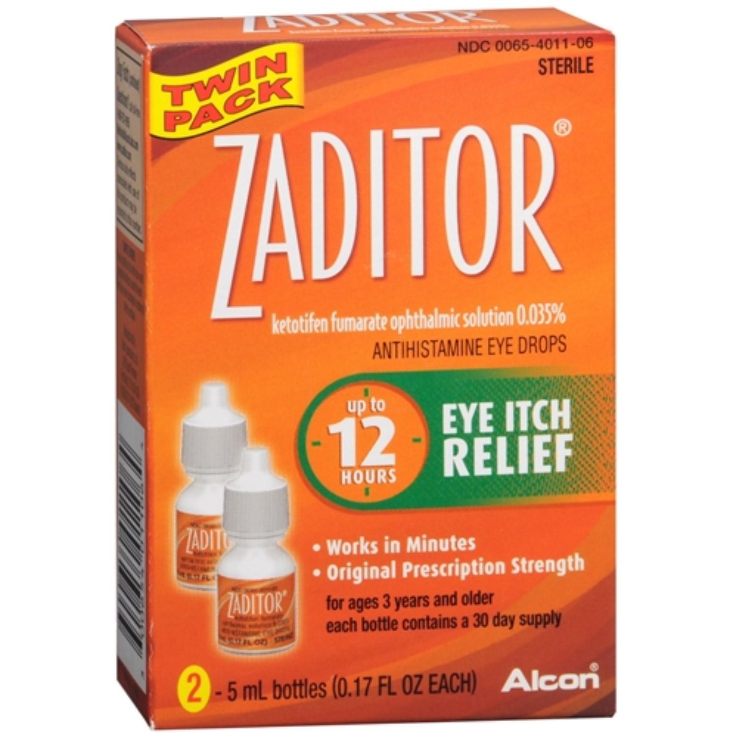 Zaditor Antihistamine Eye Itch Relief Drops Twin Pack Personal Care Pasteur Pharmacy