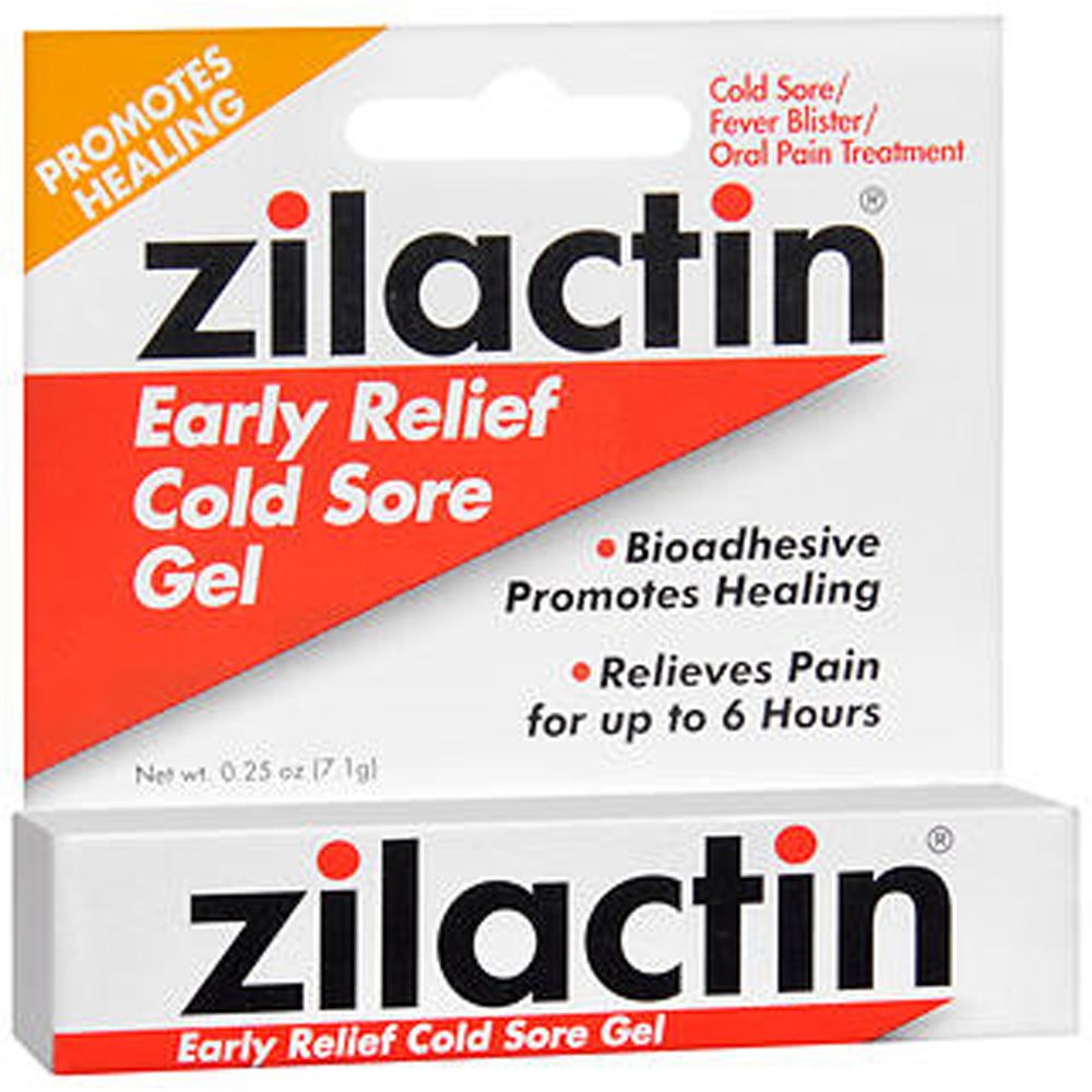 Zilactin Early Relief Cold Sore Medicated Gel, 0.25 Oz Personal Care Pasteur Pharmacy