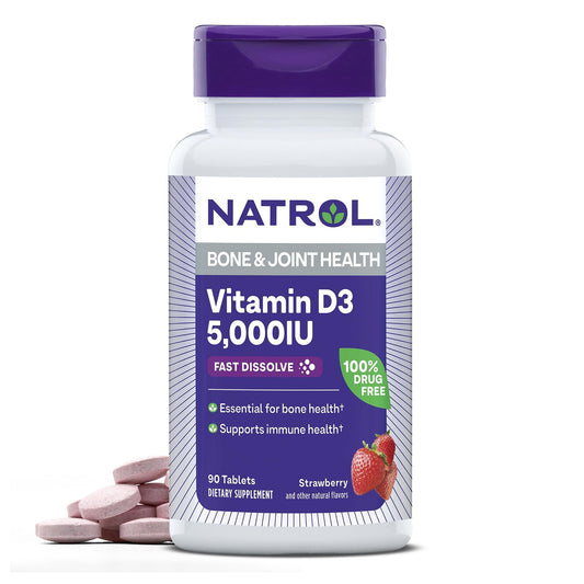 Vitamin D3 Td 5000 U - 90 Strawberry Vitamins & Supplements Pasteur Pharmacy