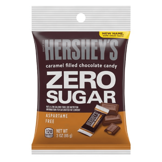Hershey's Zero Sugar Caramel Filled Chocolate Candy – 3 oz Bag Candy & Chocolate Pasteur Pharmacy