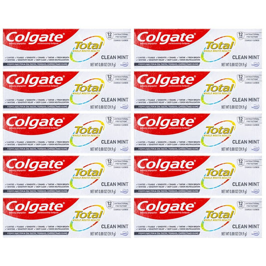 Colgate Total Toothpaste, Clean Mint, Travel Size, 0.88 Ounce Toothpaste Pasteur Pharmacy