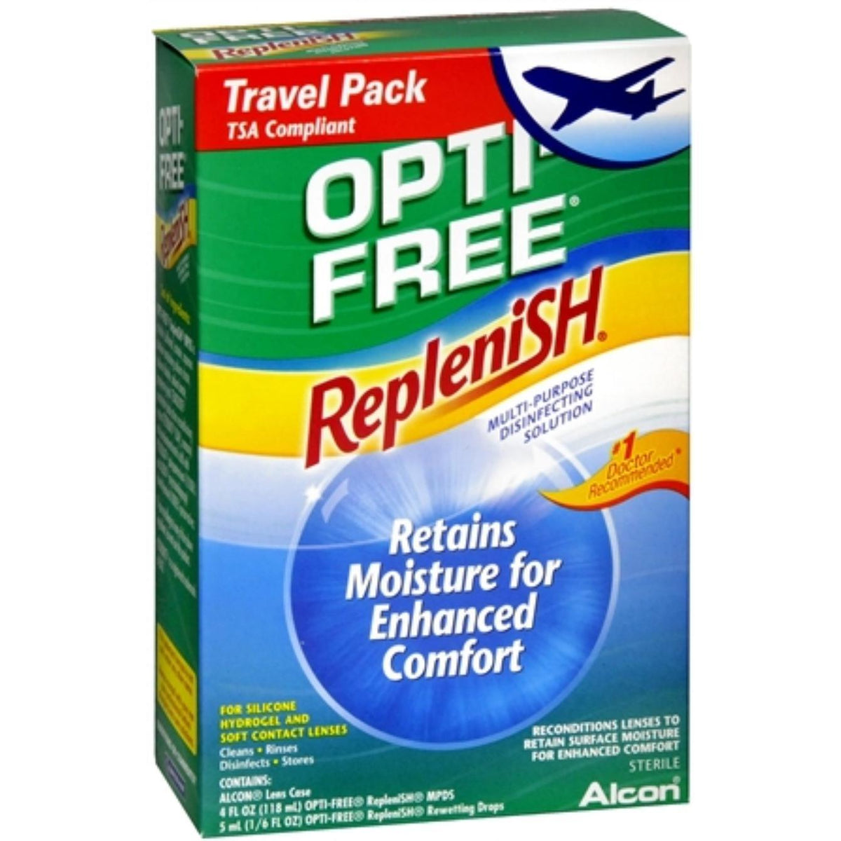 Opti-Free Replenish Multi Purpose Disinfecting Solution, Enhanced Comfort