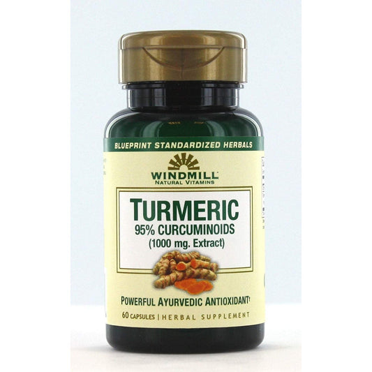 Windmill Turmeric 95% Curcuminoids 1000 Mg Capsules Vitamins & Supplements Pasteur Pharmacy
