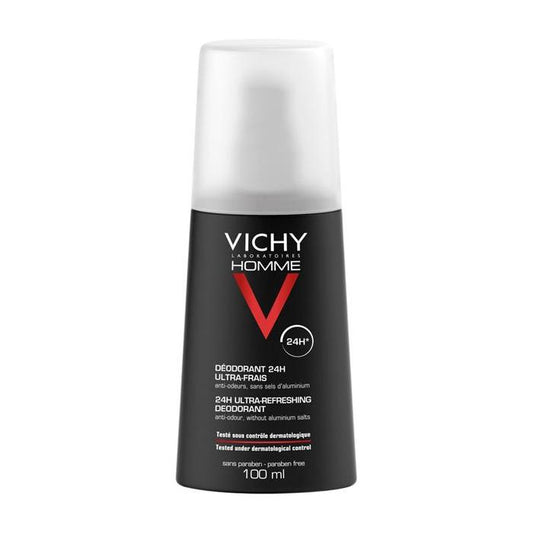 Vichy Homme 24H Ultra-Fresh Deodorant Spray 100 ml Deodorant Spray Pasteur Pharmacy