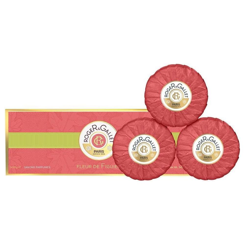 Roger & Gallet Fleur De Figuier Soap Coffret 3 x 100g Bar Soap Pasteur Pharmacy