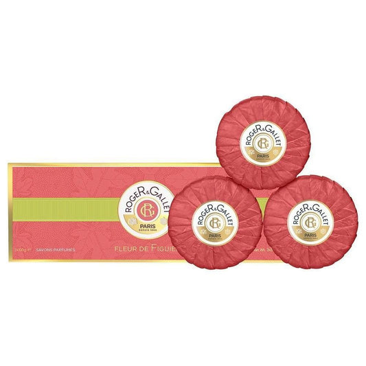 Roger & Gallet Fleur De Figuier Soap Coffret 3 x 100g Bar Soap Pasteur Pharmacy