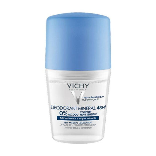 Vichy Deodorant Mineral Roll-on 48 Hour, 1.69 Oz Deodorant Pasteur Pharmacy