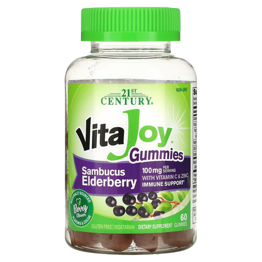 21st Century VitaJoy Gummies: Sambucus Elderberry (60 Vegetarian Gummies) Vitamins & Supplements Pasteur Pharmacy