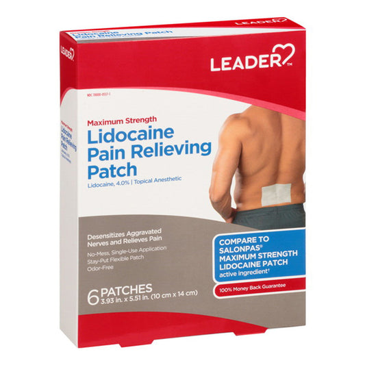Leader™ Lidocaine Pain Relieving Patch (Maximum Strength) Medicine Cabinets Pasteur Pharmacy