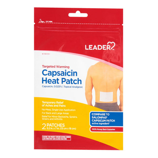 Leader™ Capsaicin Heat Patch (1 ct) Medicine Cabinets Pasteur Pharmacy