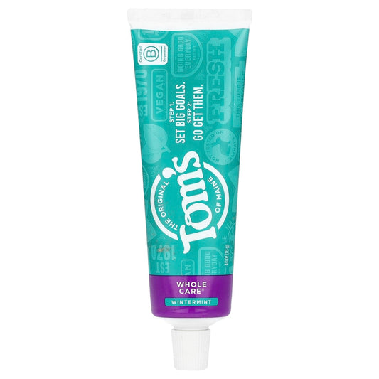 Tom's of Maine S Whole Care Natural Toothpaste Wintermint 4 Oz Toothpaste Pasteur Pharmacy