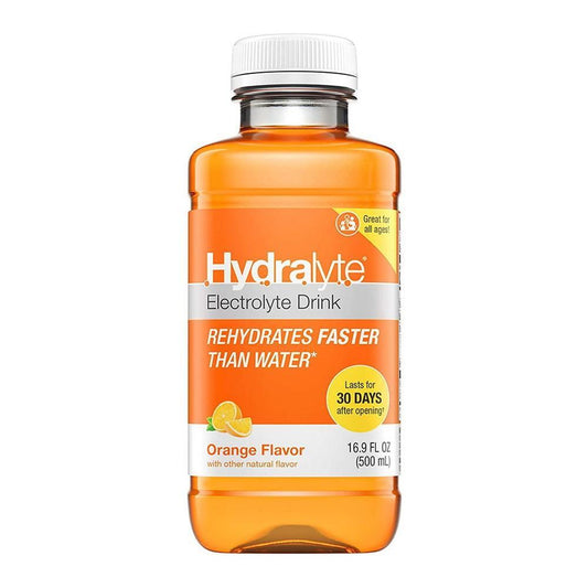 Hydralyte Oral Electrolyte Solution Orange Flavor, 16.9 Oz Fitness & Nutrition Pasteur Pharmacy