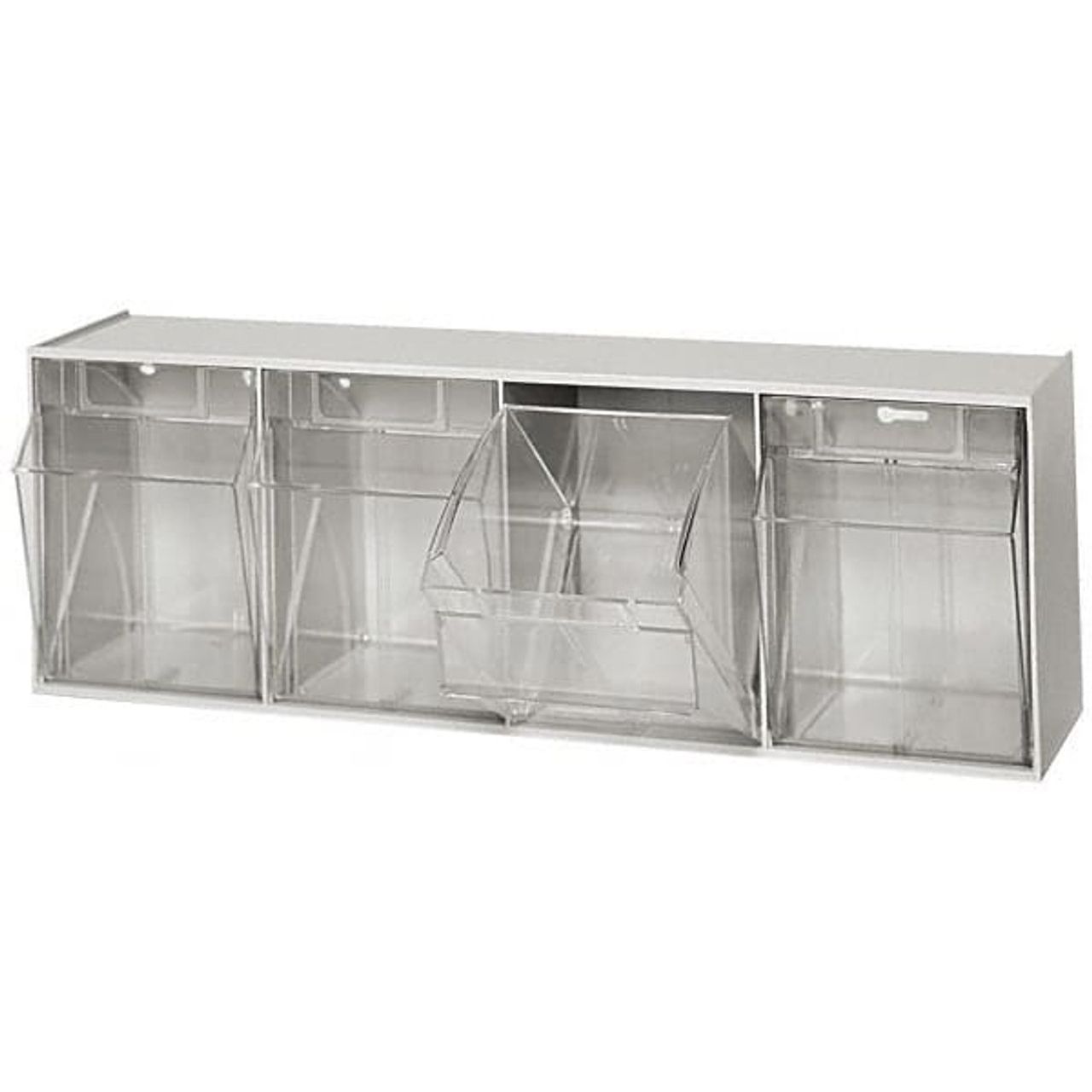 Quantum Storage Systems Tip Out Bin QTB304 – 4 Compartments Gray Storage & Organization Pasteur Pharmacy