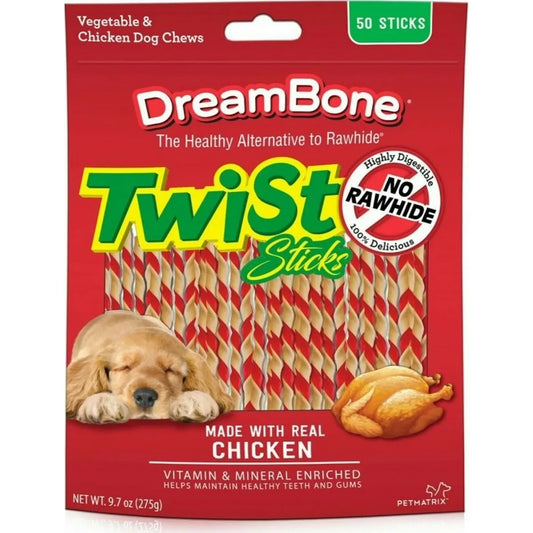 DreamBone® Twist Sticks – Rawhide-Free Dog Chews Dog Treats Pasteur Pharmacy