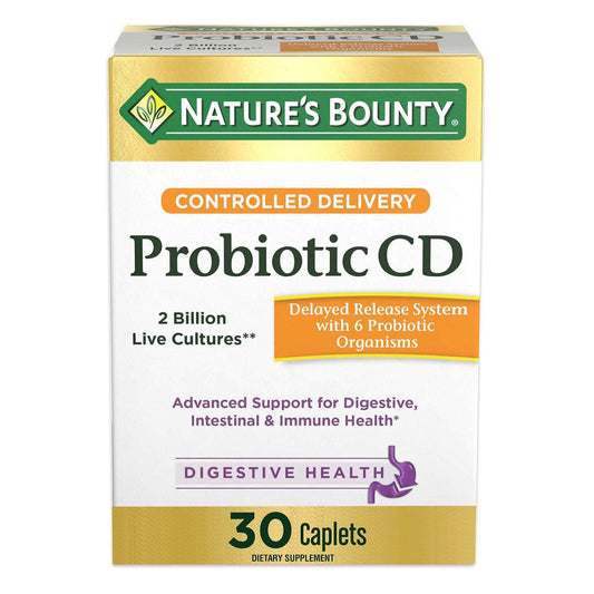 Nature's Bounty Probiotic CD Controlled Delivery, Caplets Vitamins & Supplements Pasteur Pharmacy
