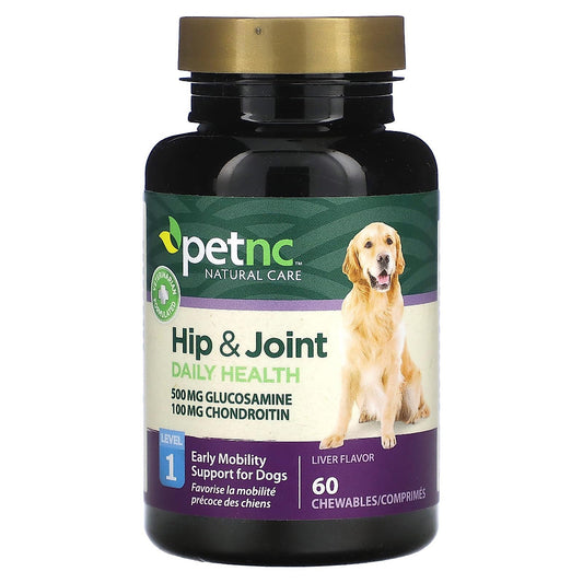 PetNC Natural Care Hip & Joint Level 1 Daily Health – 60 Liver Flavor Chewables for Dogs Pet Supplies Pasteur Pharmacy