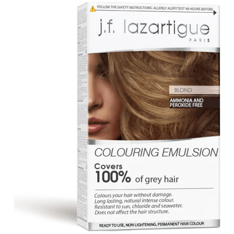 J.f. Lazartigue Coloring Emulsion for Grey Hair Blond 60ml Hair Color Pasteur Pharmacy