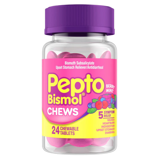 Pepto-Bismol® Berry Mint Chewable Tablets Health & Beauty Pasteur Pharmacy