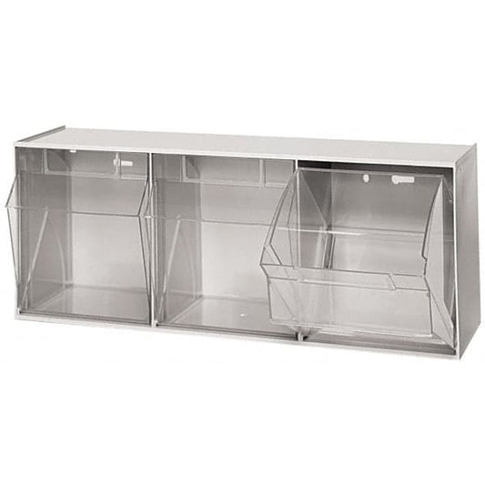 Quantum Storage Systems Tip Out Bin QTB303 - 3 Compartments Gray QTB303GY GLO-252191GY Storage & Organization Pasteur Pharmacy