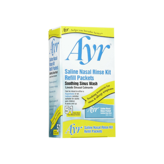 Ayr Sinus Nasal Rinse Kit Refill Packets Health & Beauty Pasteur Pharmacy