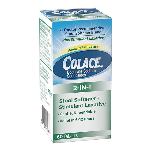 Colace 2-In-1 Stool Softener + Stimulant Laxative Tablets Health & Beauty Pasteur Pharmacy