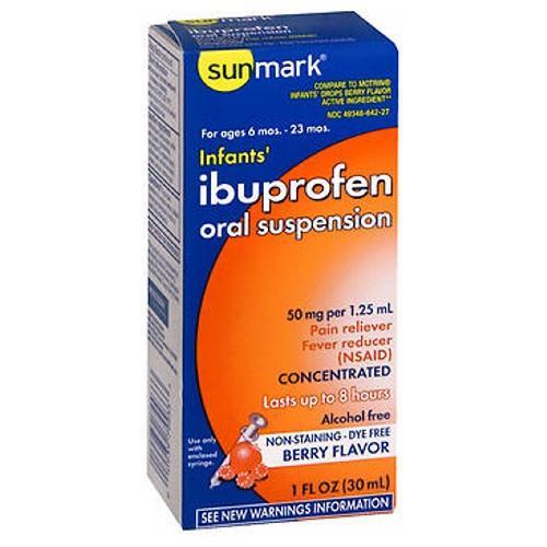 Sunmark Infants Ibuprofen Oral Suspension, Berry 1 Oz Medical Supplies Pasteur Pharmacy