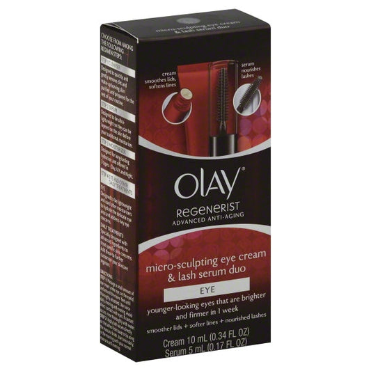 Olay Regenerist Eye Cream & Lash Serum Duo, Micro-Sculpting Skin Care Pasteur Pharmacy