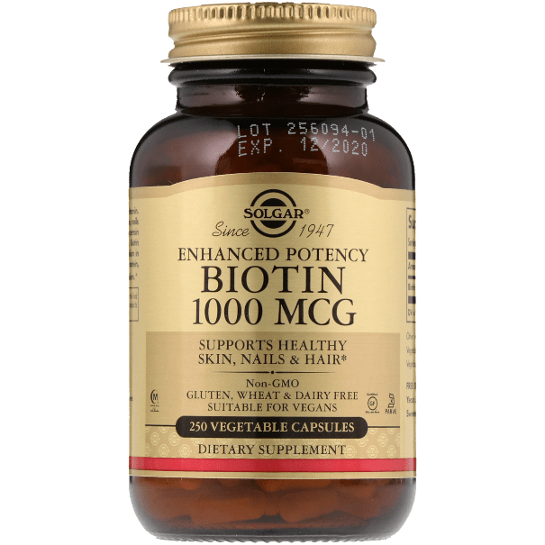 Solgar Biotin 1000mcg 250 Vegetable Capsules Vitamin Supplement Pasteur Pharmacy
