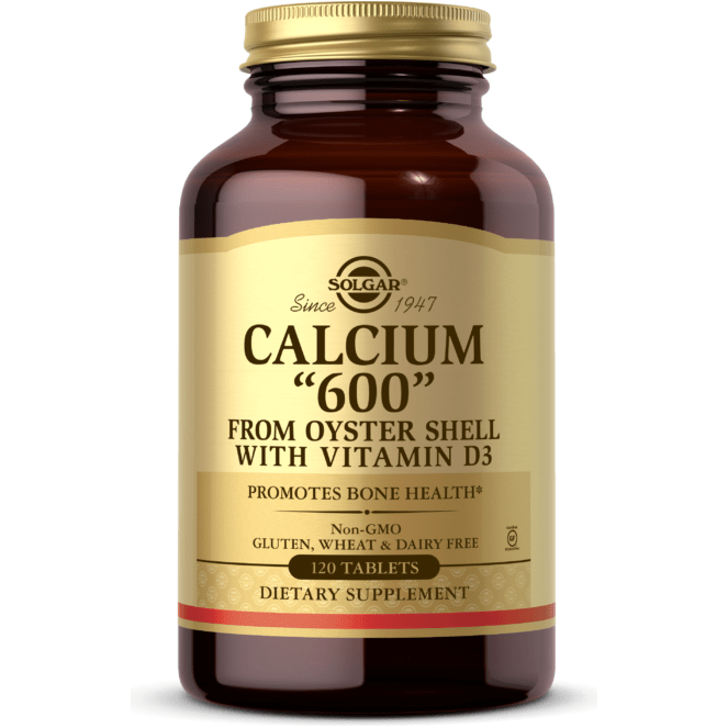 Solgar Calcium "600" (from Oyster Shell with Vitamin D3) 120 Tablets Vitamins & Supplements Pasteur Pharmacy