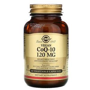 Solgar CoQ-10 120mg 60 Vegetable Capsules Dietary Supplement Pasteur Pharmacy