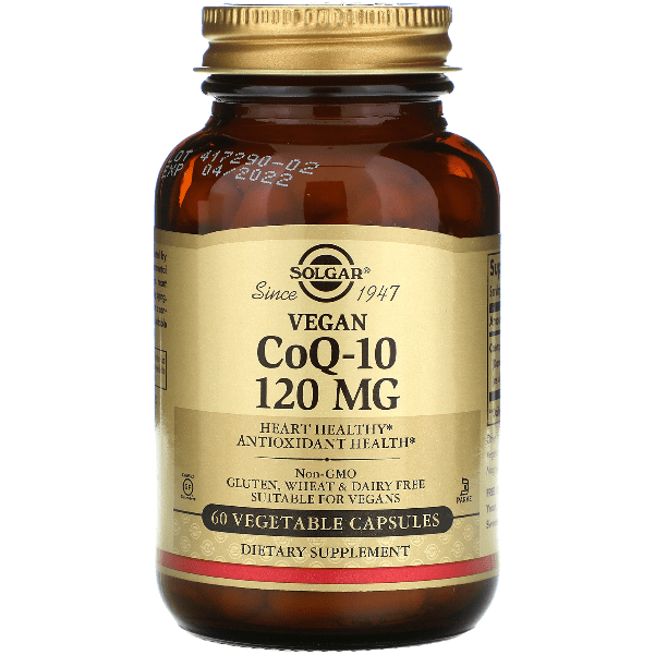 Solgar CoQ-10 60mg 60 Vegetable Capsules Vitamins & Supplements Pasteur Pharmacy