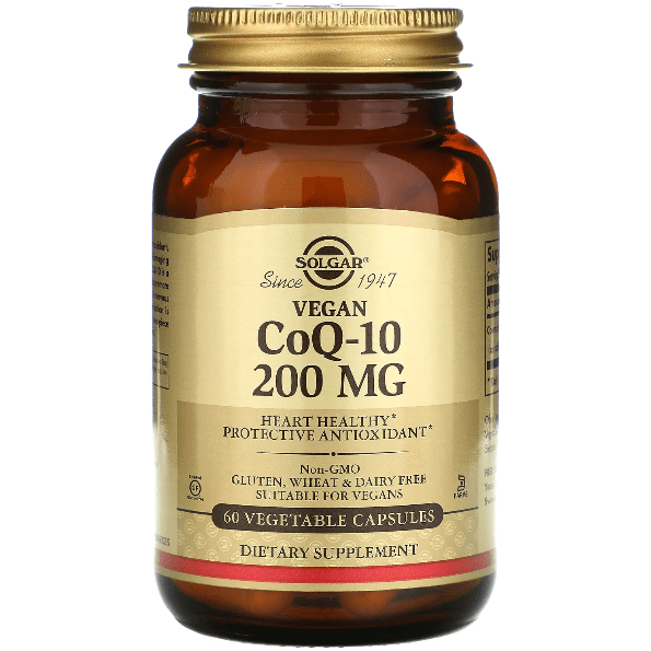 Solgar CoQ-10 200mg 60 Vegetable Capsules Dietary Supplements Pasteur Pharmacy