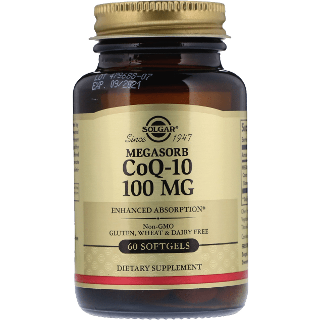 Solgar CoQ-10 100 mg 60 Softgels Dietary Supplements Pasteur Pharmacy