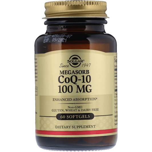 Solgar CoQ-10 100 mg 60 Softgels Dietary Supplements Pasteur Pharmacy