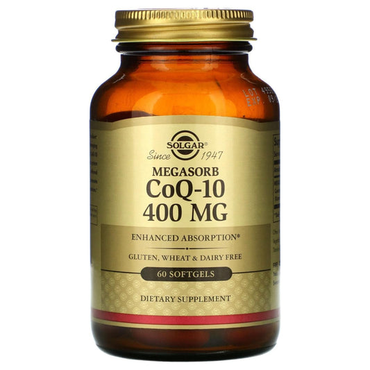 Solgar Megasorb CoQ-10 400mg 30 Softgels Dietary Supplements Pasteur Pharmacy