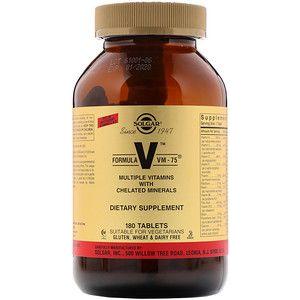 Solgar Formula VM-75 180 Tablets Vitamin Supplement Pasteur Pharmacy