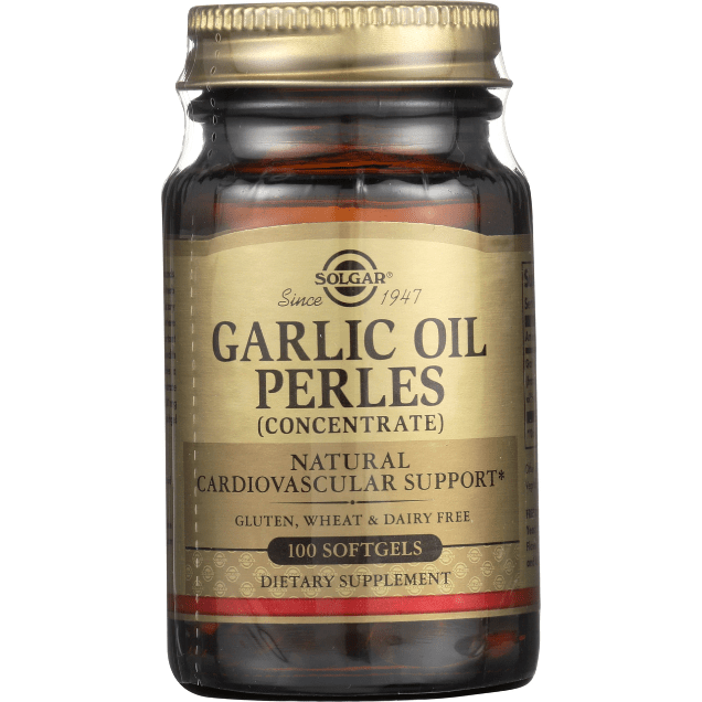 Solgar Garlic Oil Perles 100 Softgels (Reduced Odor) Vitamins & Supplements Pasteur Pharmacy