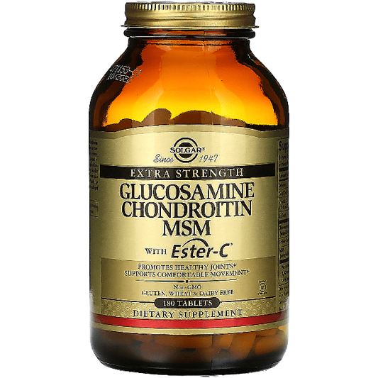 Solgar Extra Strength Glucosamine Chondroitin MSM with Ester-C 180 Tablets Vitamins & Supplements Pasteur Pharmacy