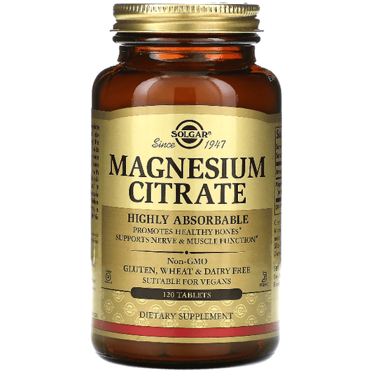 Solgar Magnesium Citrate 120 Tablets Vitamins & Supplements Pasteur Pharmacy