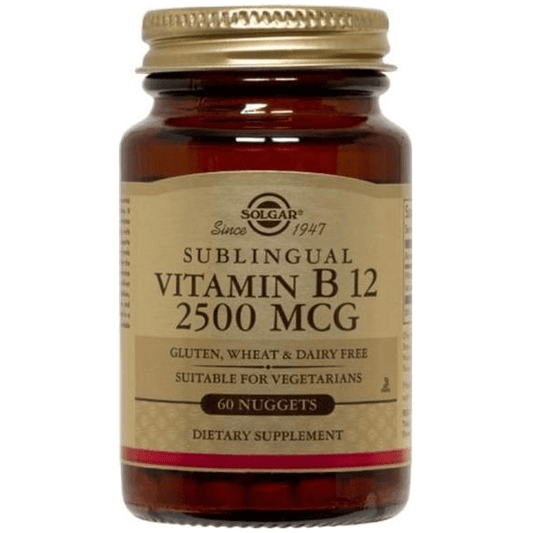 Solgar Vitamin B12 250mcg 60 Nuggets Vitamins & Supplements Pasteur Pharmacy