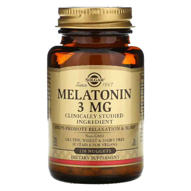 Solgar Melatonin 3mg 120 Nuggets Dietary Supplements Pasteur Pharmacy