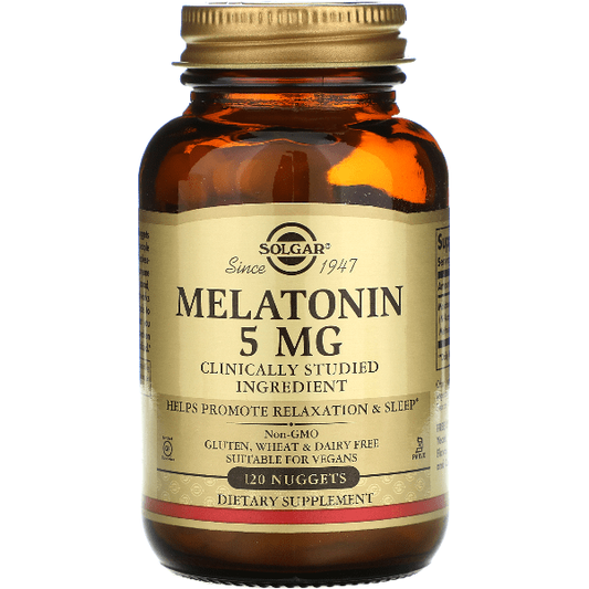 Solgar Melatonin 5mg 120 Nuggets Dietary Supplements Pasteur Pharmacy
