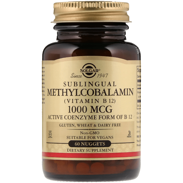 Solgar Methylcobalamin (Vitamin B12) 1000mcg 30 Nuggets Vitamins & Supplements Pasteur Pharmacy